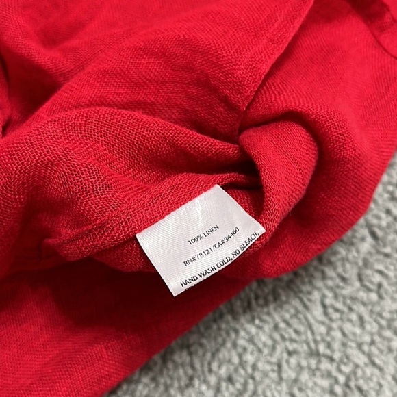 Eileen Fisher Ruby red shirt - Picture 3 of 7